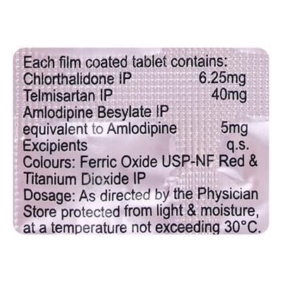 CTD T 6.25/40mg Tablet 10'S - Hypertension-Ang