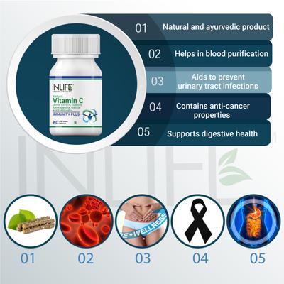 INLIFE Immunity Plus Capsules 60's - Vitamin C