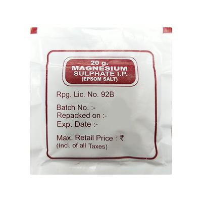 MAGNESIUM SULPHATE ( BASSEIN ) Powder 20gm - Supplements-Ele