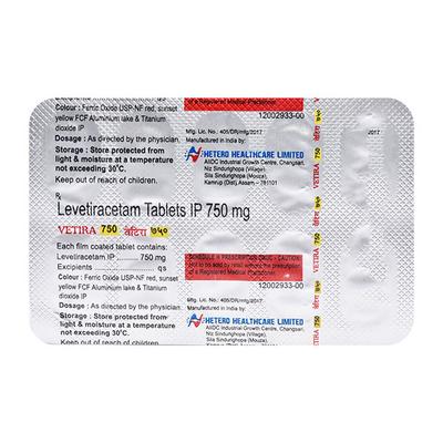 VETIRA 750 Tablet 10's - Epilepsy/Convulsion-Ant