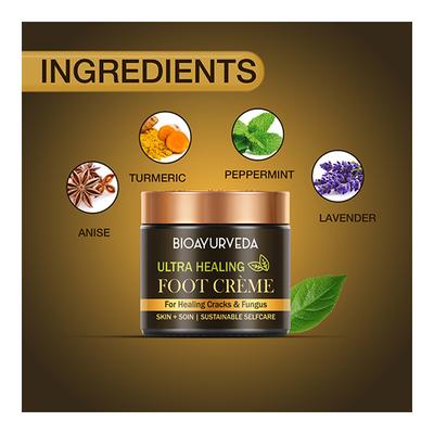 Bioayurveda Ultra Healing Foot Creme 120 gm - Foot Creams & Lotions