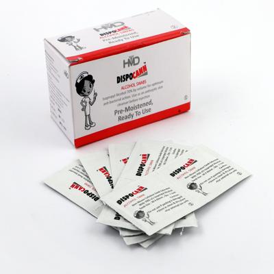 Dispocann Alcohol Swabs 100's - Cotton Wool & Swabs