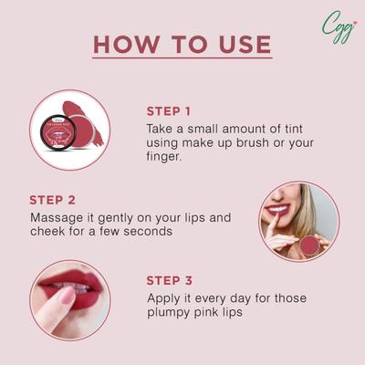 CGG Cosmetics Lip & Cheek Tint Balm SPF 15 - Bold School (130) 7 gm - Lip Balms