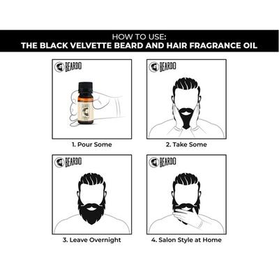 Beardo Beard & Hair Fragrance Oil - The Black Velvette 30 ml - Carrier Oils