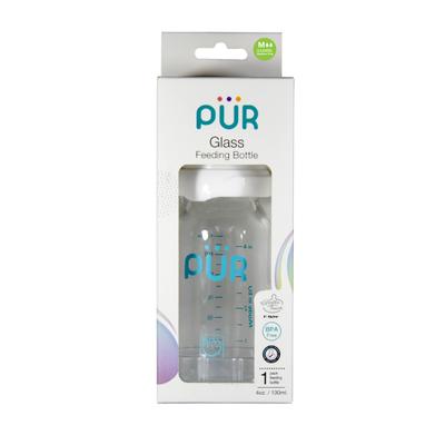 Pur Glass Feeding Bottle 130 ml - Feeding & Nursing
