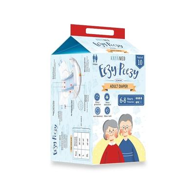 KNYA Med Eezy-Peezy Adult Diaper (M) 10's - Adult Diapers & Pads