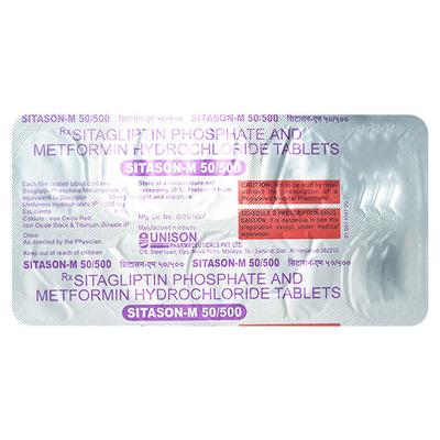 SITASON M 50/500 Tablet 10's - Diabetes-Ant