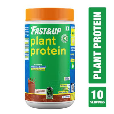 Fast&Up Plant Protein Isolate Powder - Ghana Chocolate Flavour 450 gm - Protein Drink