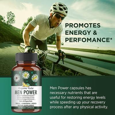 Organic Veda Men Power Veg Capsule 120's - Sexual Healthcare
