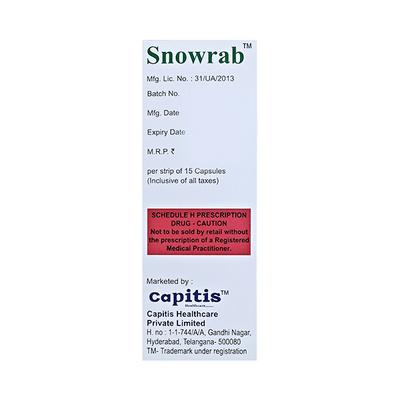 SNOWRAB Capsule 15's - Ulcer/Reflux/Flatulence-Aaa