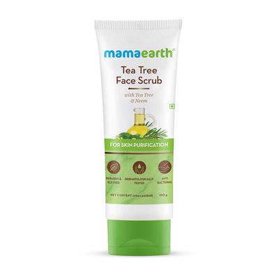 Mamaearth Face Scrub - Tea Tree 100 gm - Face Scrubs
