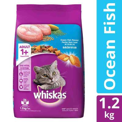 Whiskas Adult Ocean Fish Flavor 1200 gm - Petfood