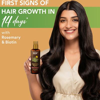 WOW Skin Science Rosemary with Biotin Hair Growth Oil 200 ml - Hair Oils
