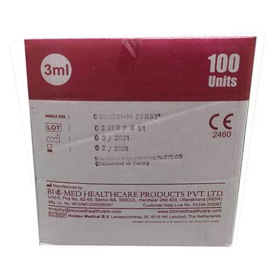 Mr. Inject Disposable Syringe 3 ml with Needle 23G 100's - Surgical Instruments