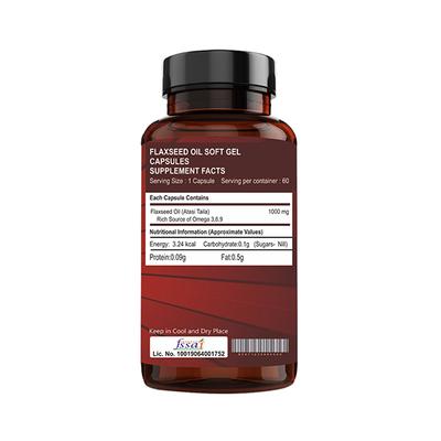 Cipzer Dietary Supplement Softgel Capsule - Flaxseed 60's - General Health