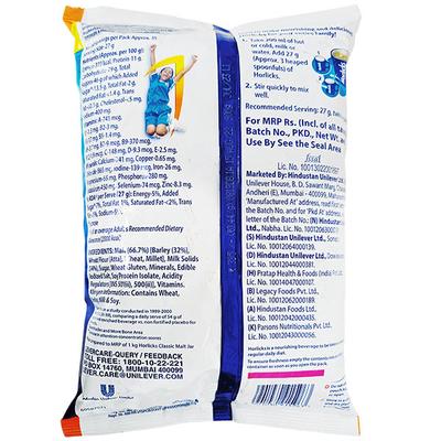 Horlicks Nutritional drink Powder - Classic Malt 900 gm (Pouch) - Daily Health Drinks