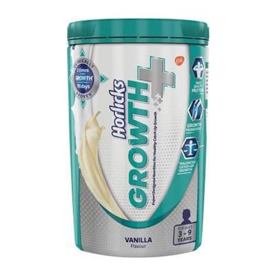 Horlicks Growth Plus Powder - Vanilla Flavour 400 gm (Pet Jar) - Nutritional Supplement