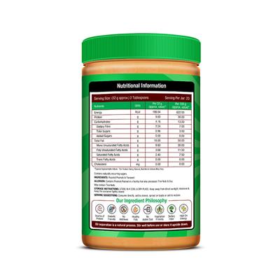 NourishVitals Original Peanut Butter (Creamy with Omega-3) - Unsweetened 750 gm - Nutritional Bars