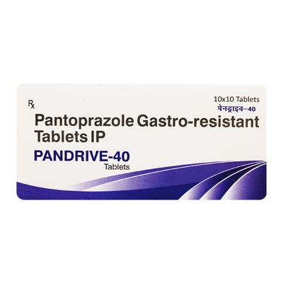 Pandrive 40mg Tablet 10'S - Ulcer/Reflux/Flatulence-Aaa
