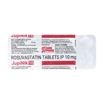 JUPINIK 10 Tablet 10's - High Cholesterol-Dys