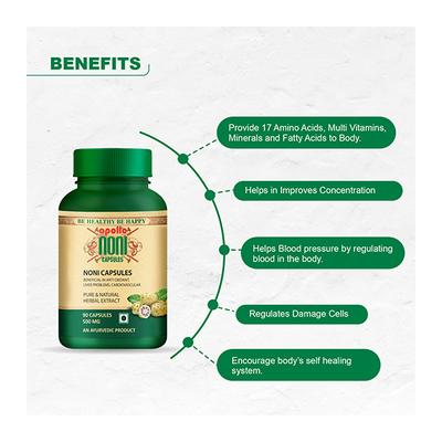 Apollo Noni Natural Herbal Extract 500 mg Capsule 90's - Health Products