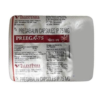 Preega 75mg Tablet 10'S - Neuropathic Pain-Dru