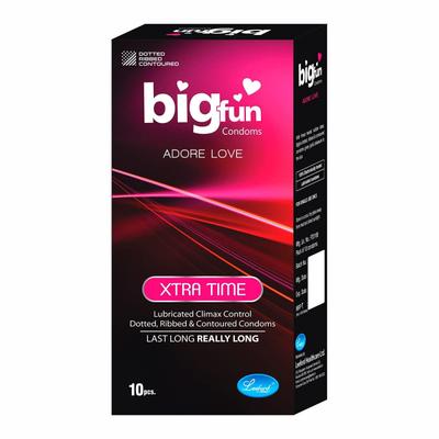 Bigfun Condoms - Xtra Time 10's - Plain/Flavoured Condoms
