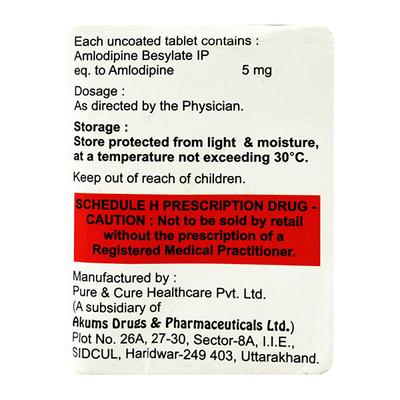 AMFIRST 5 Tablet 15's - Hypertension-Cal