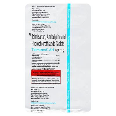 TELMIZEST AH 40 Tablet 10's - Hypertension-Ana