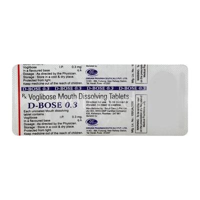 D Bose 0.3mg Tablet 10'S - Diabetes-Ant
