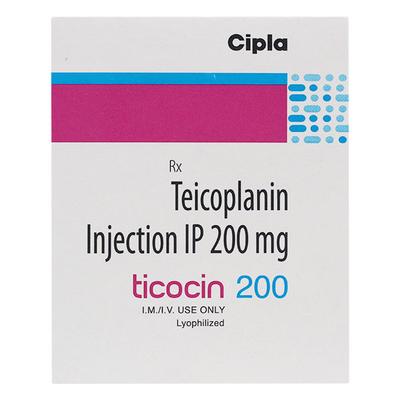 Ticocin 200mg Injection 1's - Bacterial Infections-OAB