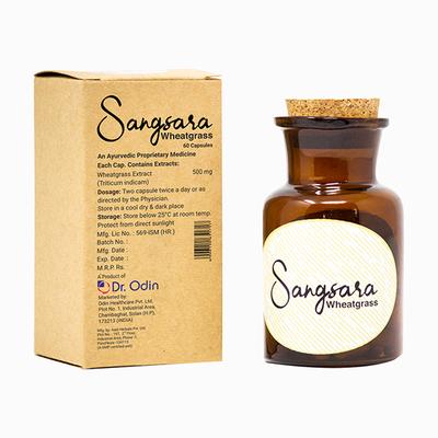 Dr. Odin Sangsara Wheatgrass Capsule 60's - Speciality Medicines