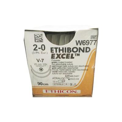 Johnson & Johnson Ethicon Ethibond Excel Polyester Suture (2-0) (90 cm) (W6977) 1's - Sutures