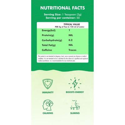 Innoveda Himalayan Green Tea Whole tea leaves 100 gm - Teas