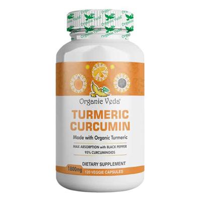 Organic Veda Turmeric Curcumin Veg Capsule 120's - Pure Herbs
