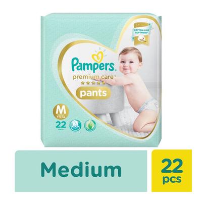 Pampers Premium Care Pants (M) 22's - Diapers & Wipes