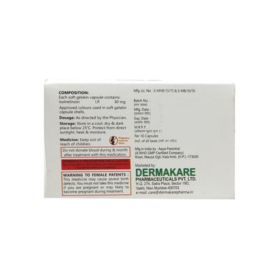 Isofeel 30 Capsule 10's - Acne-Acn