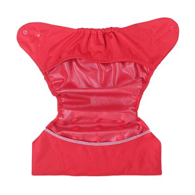 Bumberry Reusable Diaper Cover (2-36 Months) with 2 Wet Free Inserts - Red - Diapers & Wipes