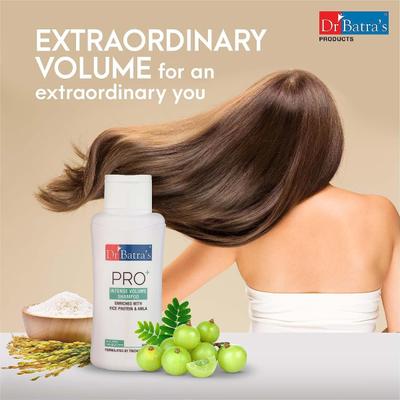 Dr Batra's PRO+ Intense Volume Shampoo 500 ml + Hair Vitalizing Serum 125 ml + Hair Oil 100 ml - Hair Treatment