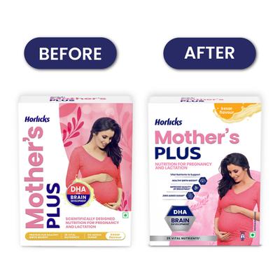 Mother's Plus Horlicks No Added Sugar Powder - Kesar Flavour 400 gm - Nutritional Supplements