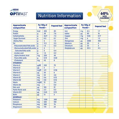 Nestle Optifast Weight Management Powder - Vanilla Shake Flavour 400 gm - Weight Gain