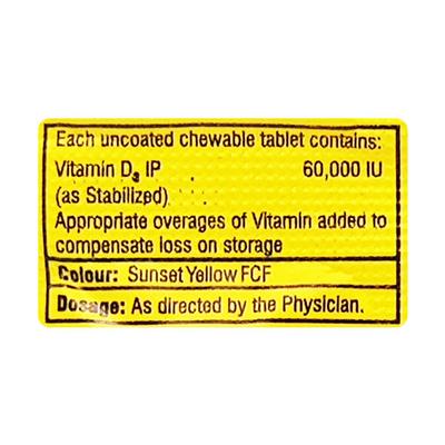 Jusdee 60000IU Tablet 4'S - Supplements-Vit
