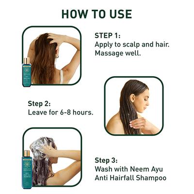 Neem Ayu Effective Ayurveda Anti Hair Fall Oil 100 ml - Hair Oils