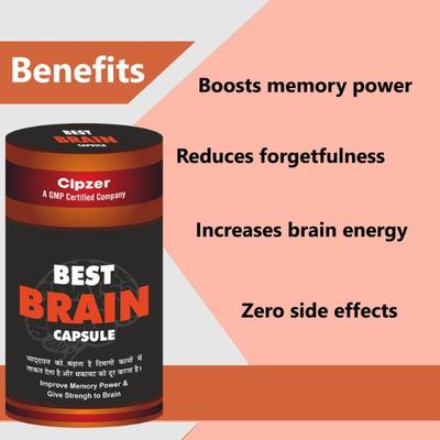 Cipzer Best Brain Memory Booster Capsule 60's - Multi-Vitamins