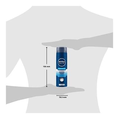 Nivea Men Fresh Active Shaving Foam 200 ml - Shaving Foams