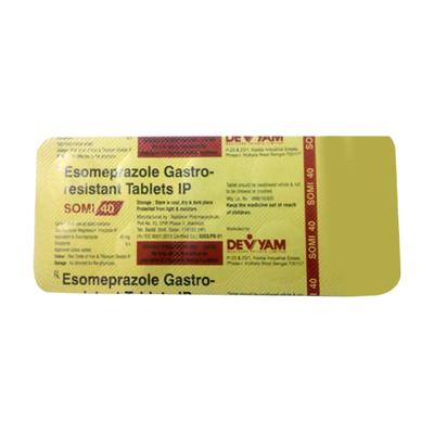 SOMI 40 Tablet 10's - Ulcer/Reflux/Flatulence-Aaa