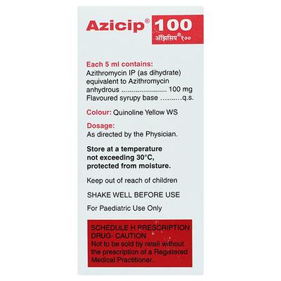 AZICIP 100 PEPPERMINT & ORANGE FLAVOUR Oral Suspension 15ml - Bacterial Infections-Mac