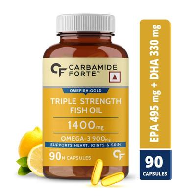 CF Omefish-Gold Triple Strength Fish Oil 1400 mg Omega-3 900 mg Softgel Capsule 90's - Omega Fish Oil Fatty Acids
