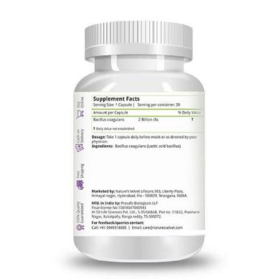 Natures Velvet Probiotics Capsules 30's - Speciality Medicines