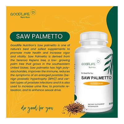Goodlife Nutrition Saw Palmetto Capsule 60's - Herbal Dietary Supplement